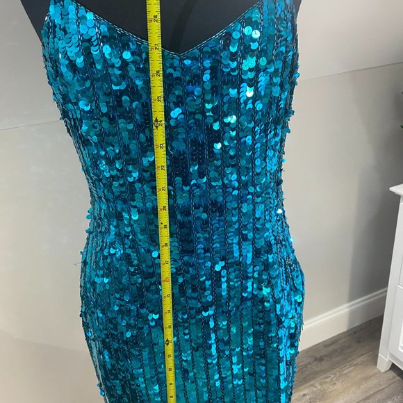 Vintage Nadine 90's 100% Silk & Hand Beaded Cocktail dress - Picture 5 of 13